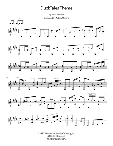 Ducktales Theme (arr. Adam Monica)
