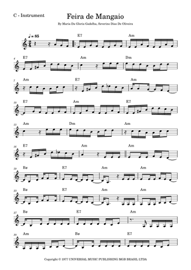Feira De Mangaio (arr. Fabio Eduardo de Oliveira)