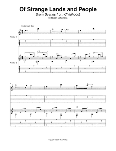 Of Strange Lands and People (from Scenes from Childhood) (arr. Mark Phillips)