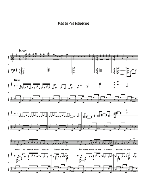 Fire On The Mountain (arr. Biegler)