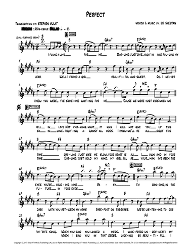 Perfect (arr. Stephen Bulat)