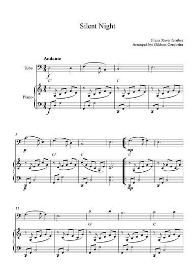 Silent Night (arr. Gildson Cerqueira)