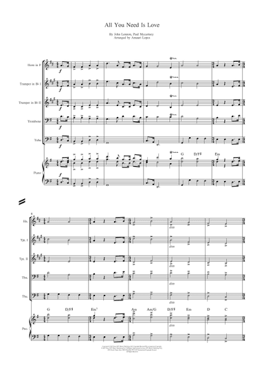 All You Need Is Love (arr. Amauri Lopes)