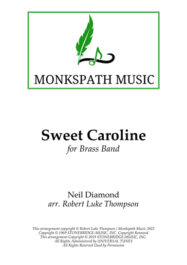 Sweet Caroline (arr. Robert Luke Thompson)