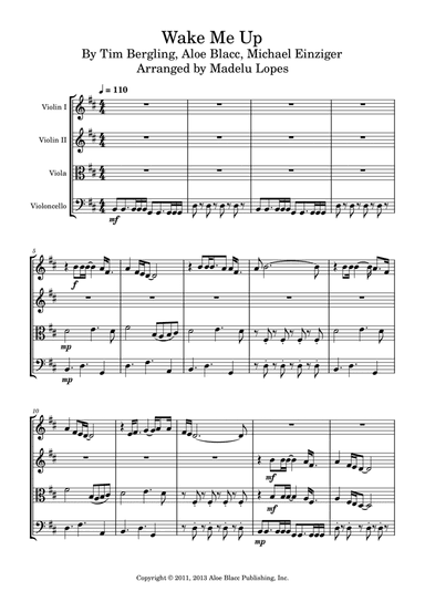 Wake Me Up (arr. Madelu Lopes)