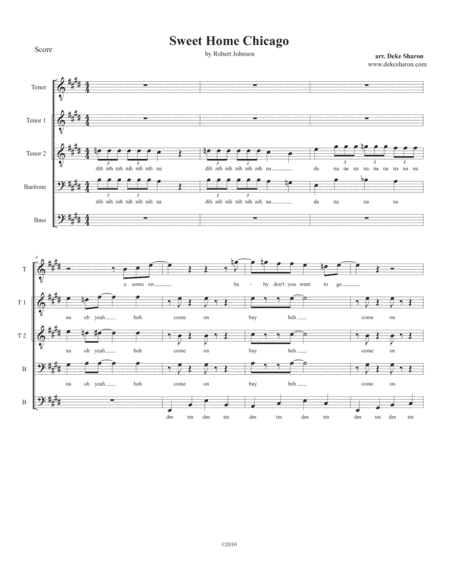 Sweet Home Chicago (arr. Deke Sharon)