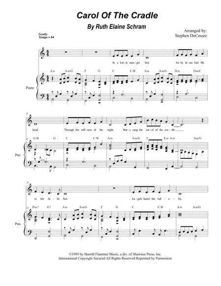 Carol Of The Cradle (arr. Stephen DeCesare)