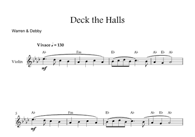 Deck the Halls (arr. Warren & Debby)