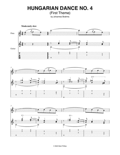 Hungarian Dance No. 4 (First Theme) (arr. Mark Phillips)