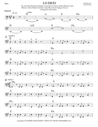 Lo Digo (arr. Jorge Juárez)