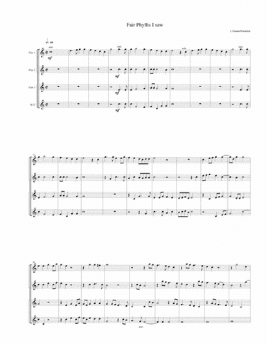 Fair Phyllis I Saw (arr. Kenneth D. Friedrich)