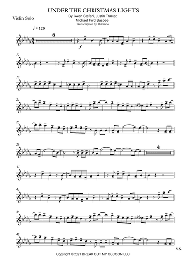 Under The Christmas Lights (arr. Rubinho)