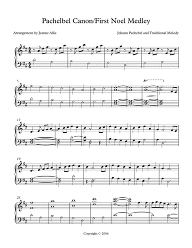 Pachelbel Canon/First Noel Medley (arr. Jeanne Allie)