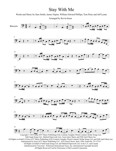 Stay With Me (arr. Kevin Busse)