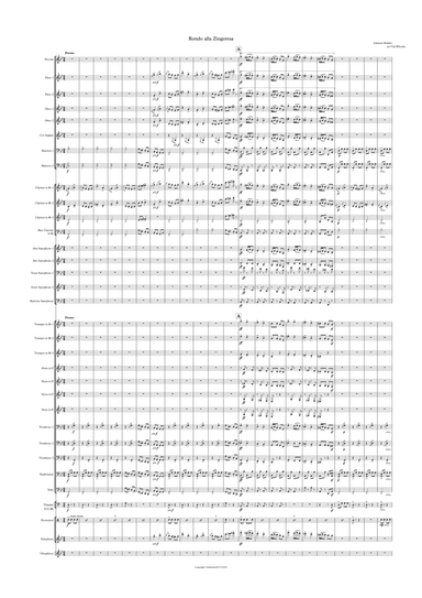 Brahms arr Timothy R Wheeler Rondo alla Zingeresa, Op.25 (arr. Published by Plantagenet Publishing)