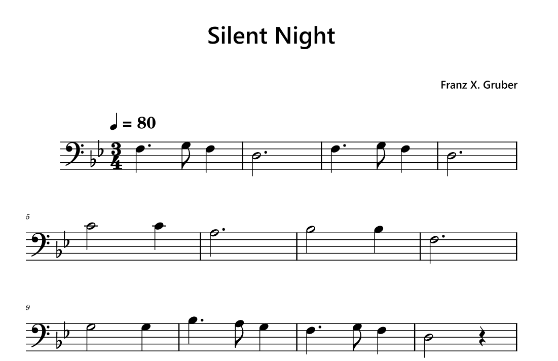 Silent Night (arr. Funtom)