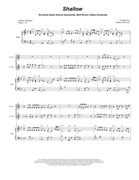 Shallow (arr. Stephen DeCesare)