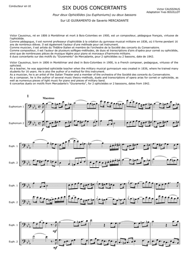 6 Duos Concertants (arr. Yves Bouillot)