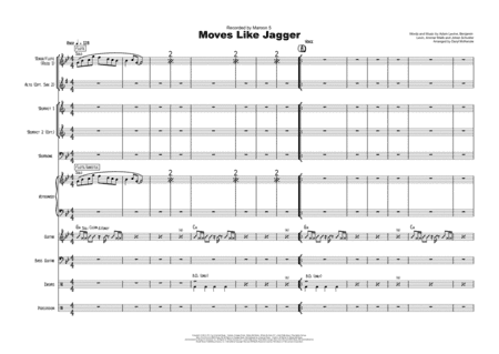 Moves Like Jagger (arr. Daryl McKenzie)