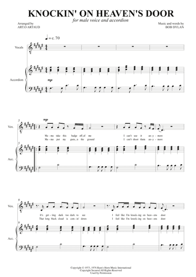Knockin' On Heaven's Door (arr. Art.o Artaud)