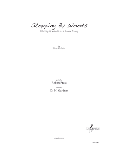 Stopping by Woods (Robert Frost) - CHORAL SCORE