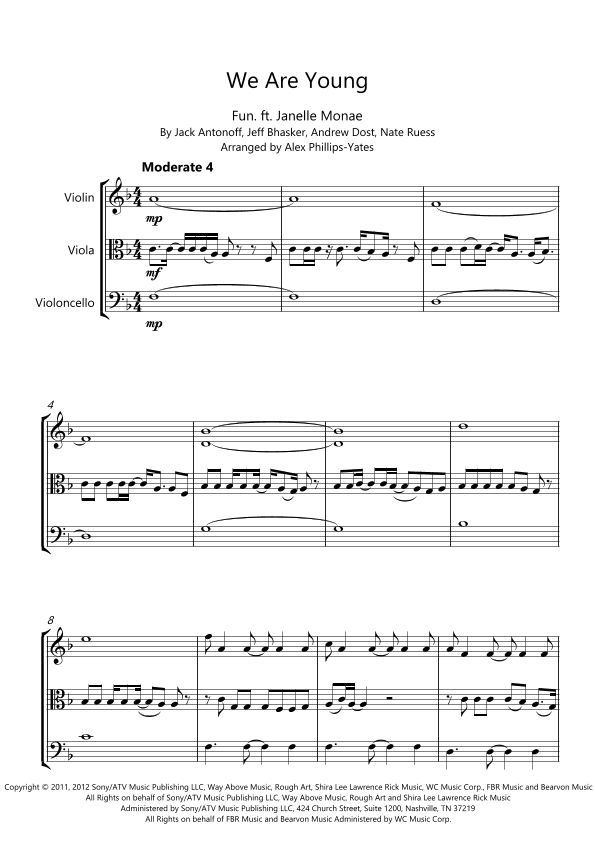 We Are Young (arr. Alex Phillips-Yates)