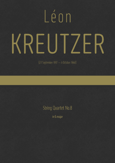 Kreutzer - String Quartet No.8  in G major (arr. J.G. Cucó Barber)