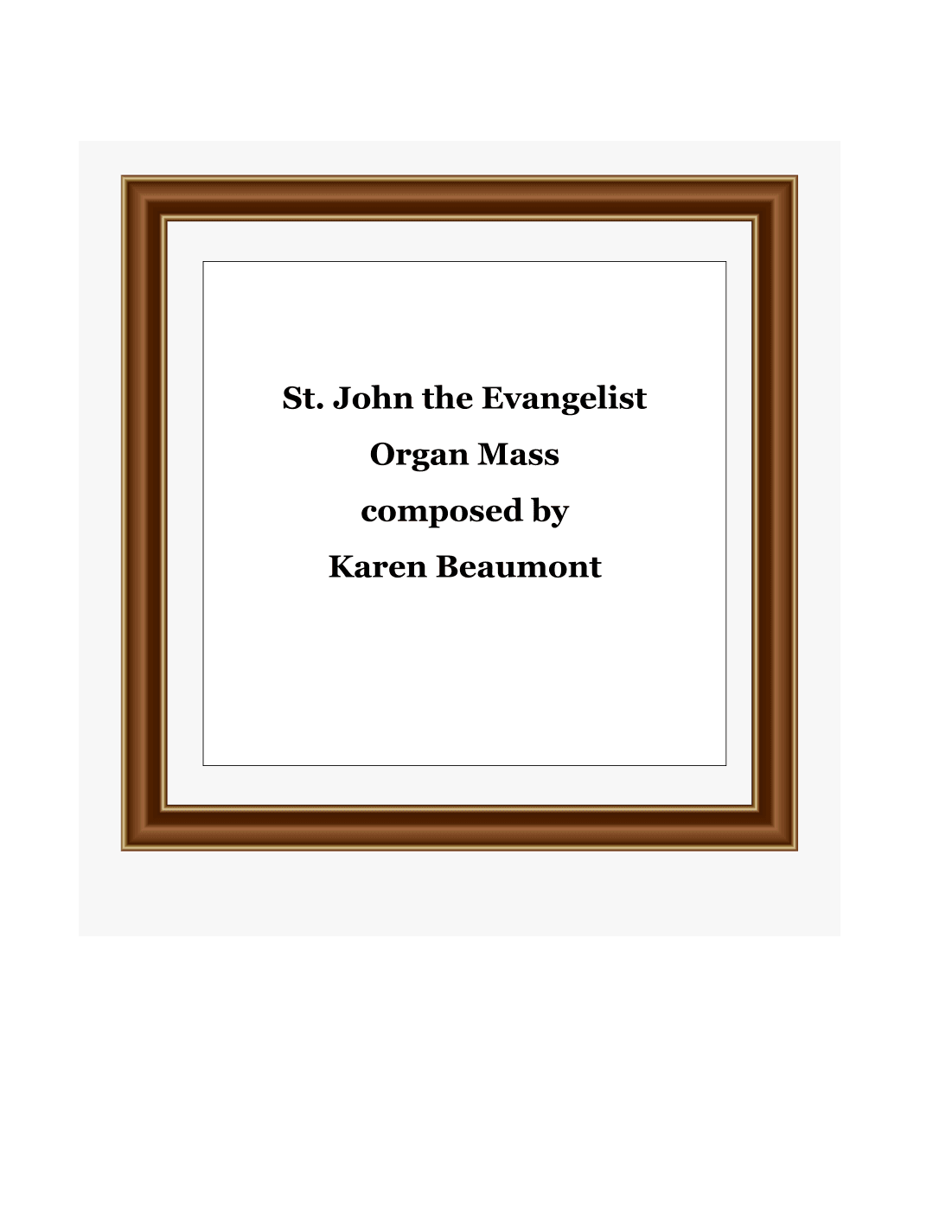 St. John the Evangelist Organ Mass