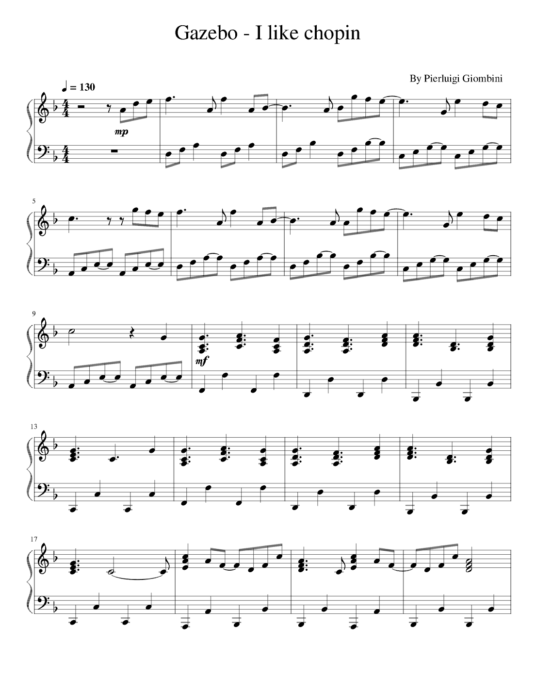 I Like Chopin (arr. poon)