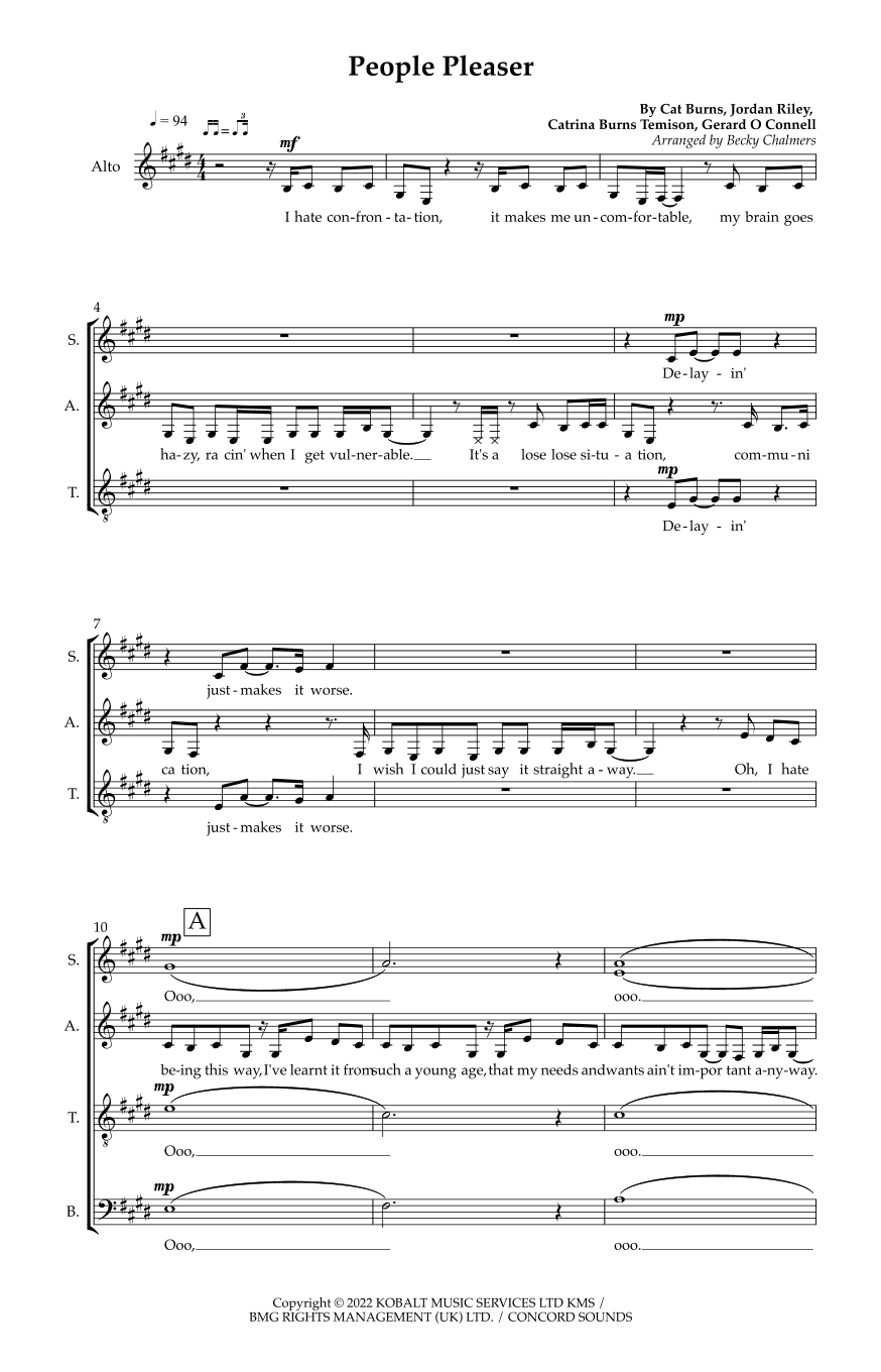 People Pleaser (arr. Becky Chalmers)