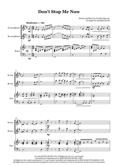 Don't Stop Me Now (arr. Kayleigh Huelin)