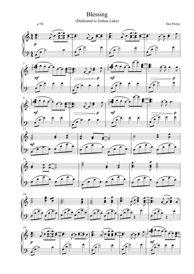 Blessing (Dedicated to Joshua Luke)