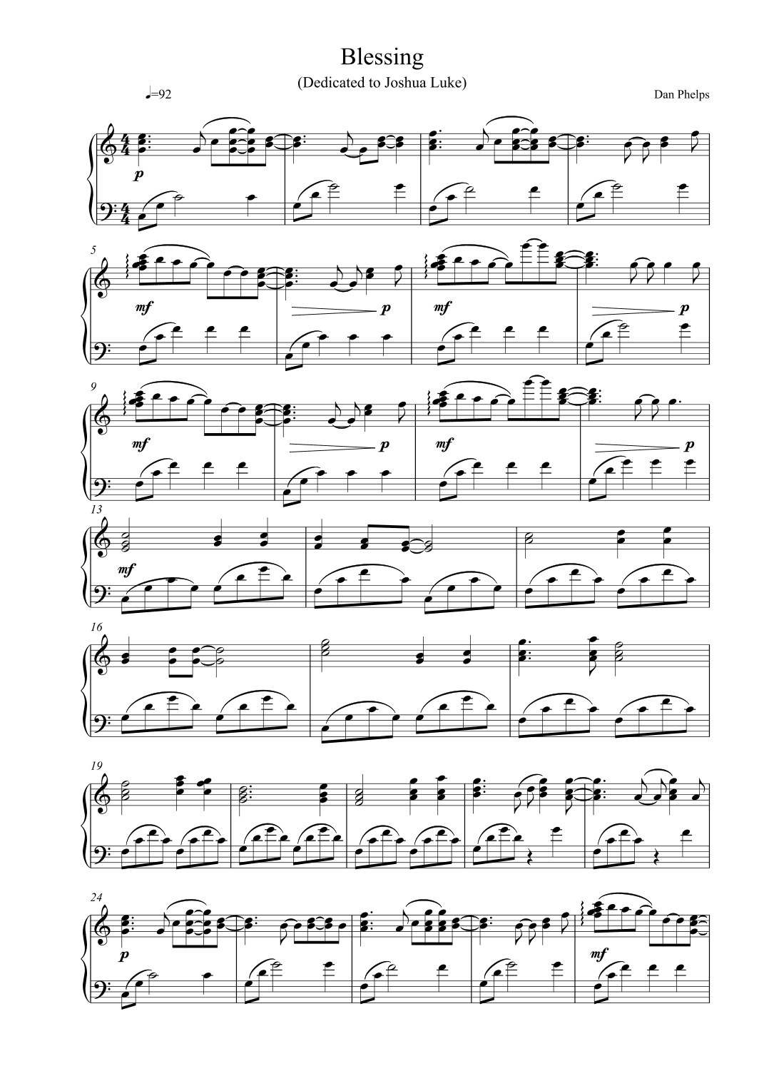 Blessing (Dedicated to Joshua Luke)