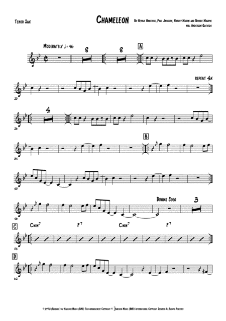 Chameleon (arr. Anderson Quevedo)