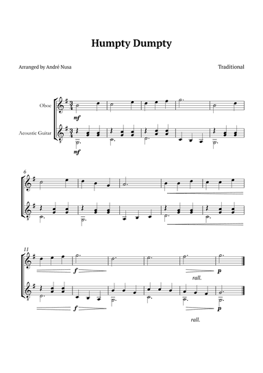 Humpty Dumpty (arr. André Nusa)