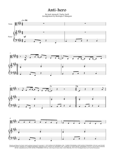 Anti-hero (arr. Henrique F Mangoni)