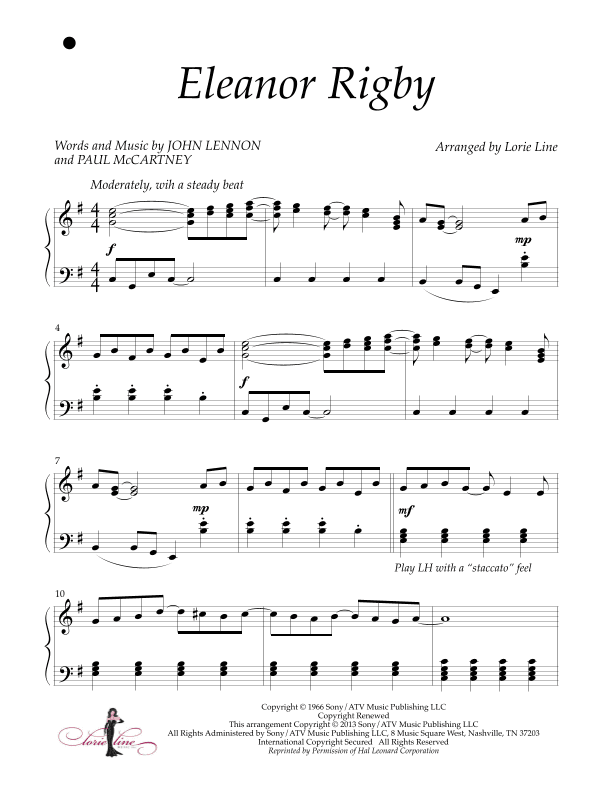 Eleanor Rigby (arr. Lorie Line)