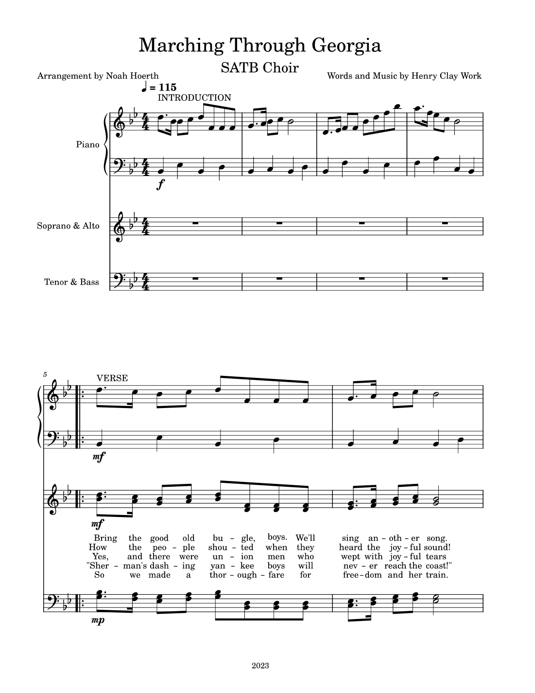 Marching Through Georgia (arr. Noah Hoerth)