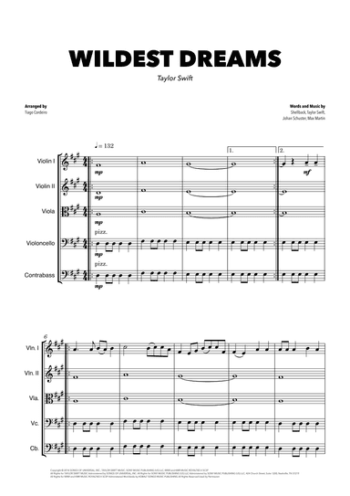 Wildest Dreams (arr. Tiago Cordeiro)