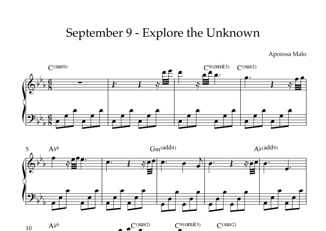September 9 - Explore the Unknown
