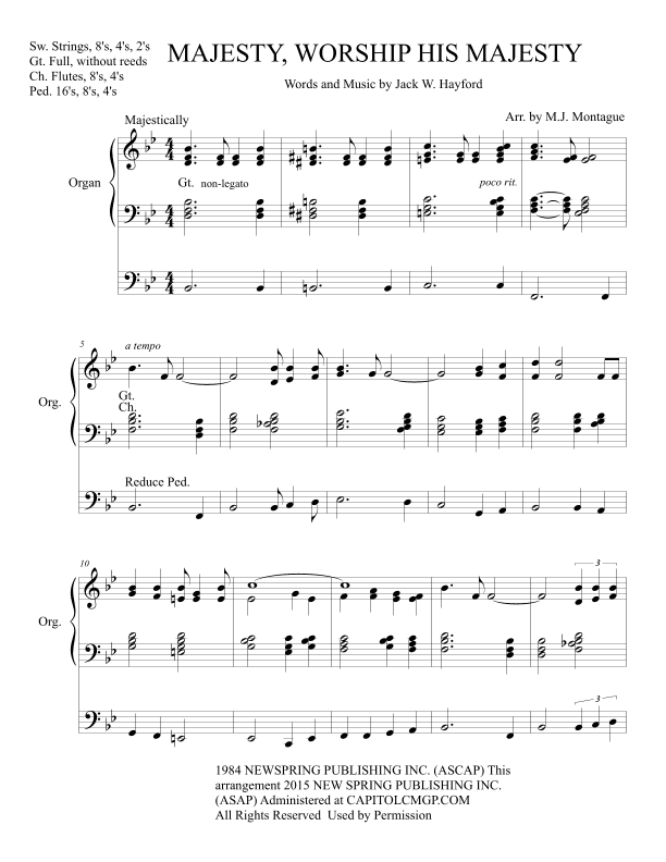 Majesty (arr. M.J. Montague)