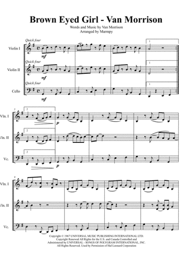 Brown Eyed Girl (arr. Marmpy)