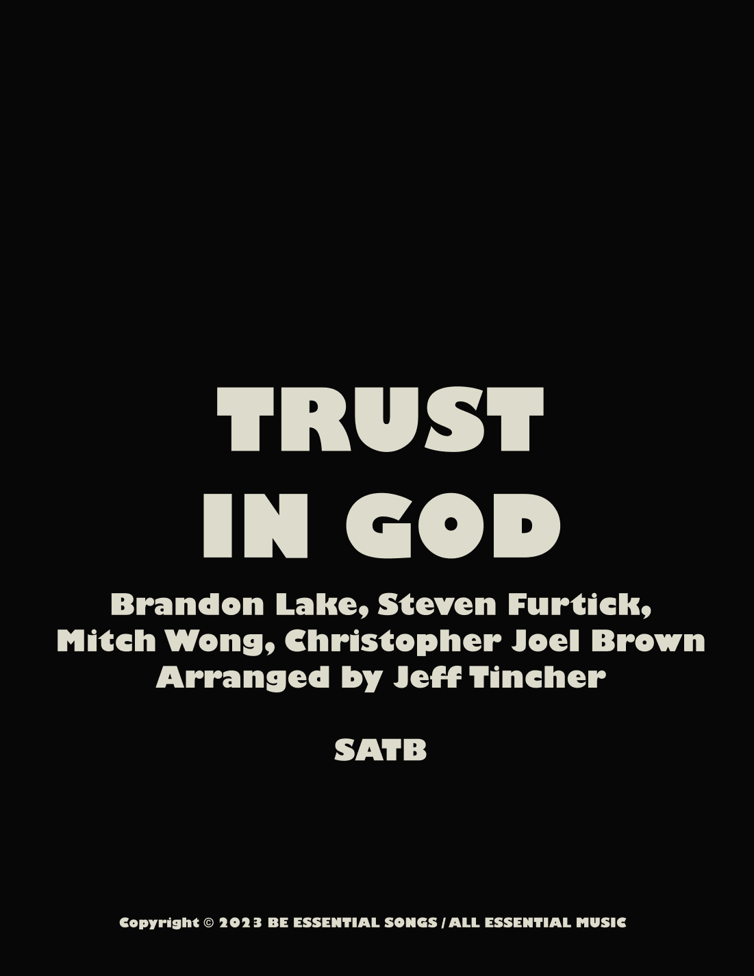 Trust In God (arr. Jeff Tincher)