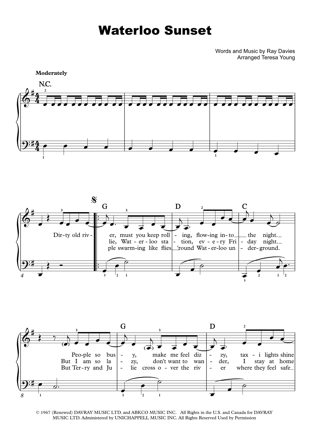 Waterloo Sunset (arr. Teresa Young)