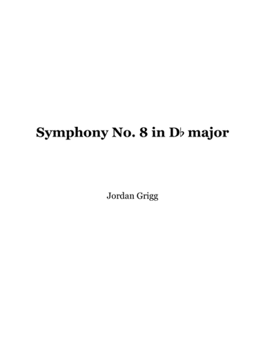 Symphony No.8 in D flat major Score and parts