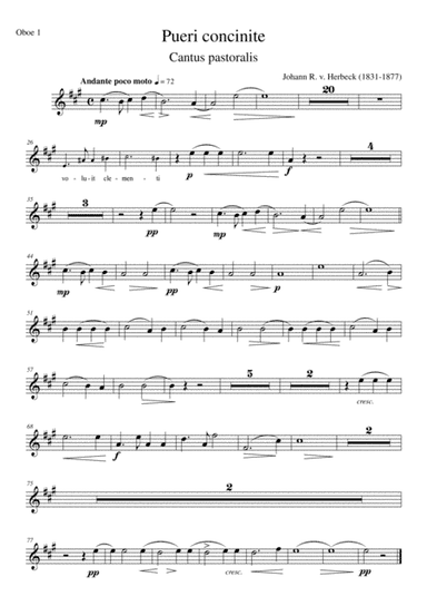 Pueri concinite - Set of parts (arr. mr tht)