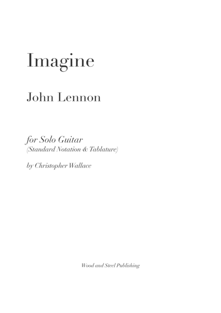 Imagine (arr. Christopher Wallace)