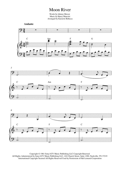 Moon River (arr. Kaiserin Rebecca)