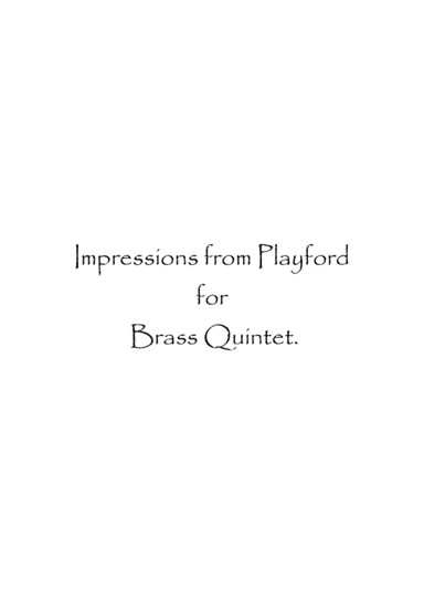Impressions from Playford (arr. Spence Bundy)