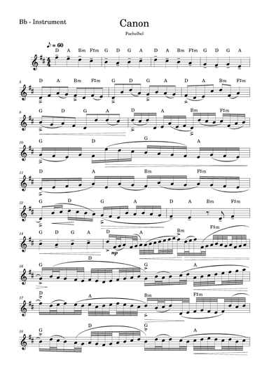 Canon Pachelbel (arr. Fabio Eduardo de Oliveira)